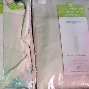 NWT CLAIBORNE CURTAINS set of 2